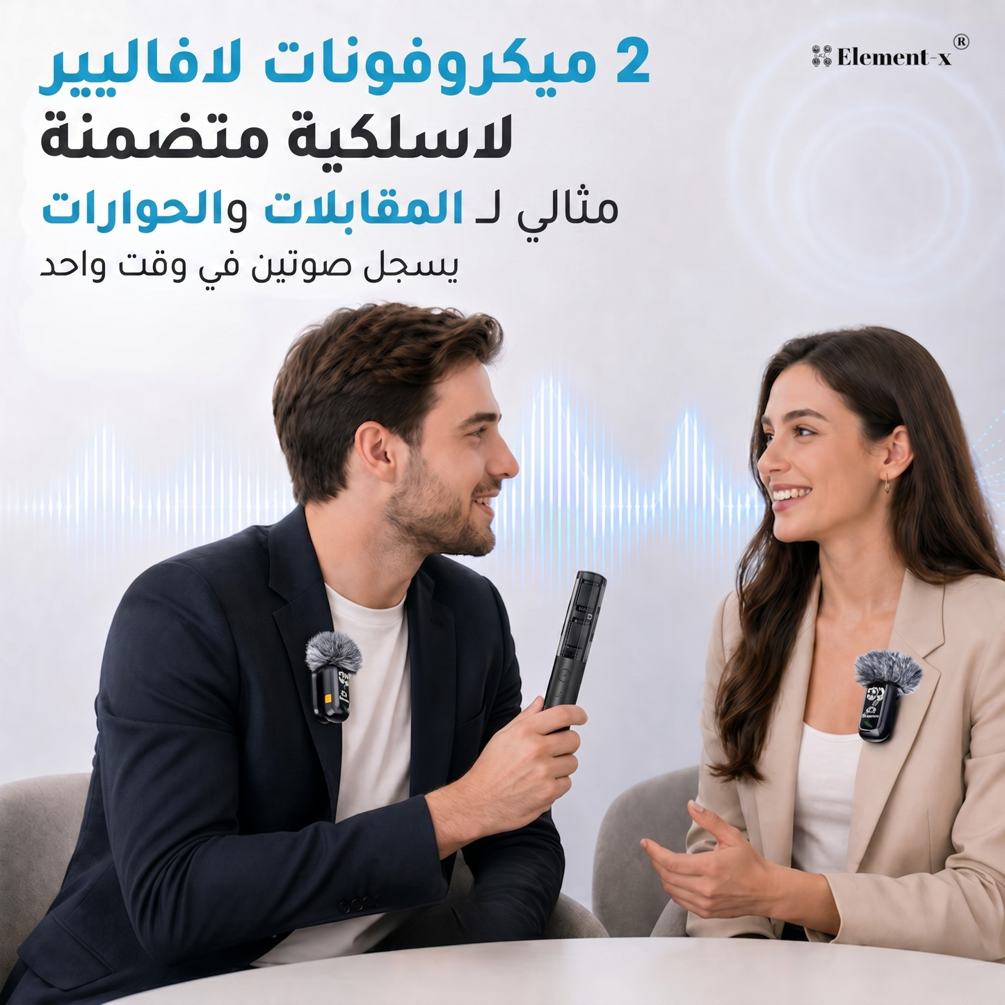 QY99 Lavalier ميكروفون الجيل الخامس اللاسلكي