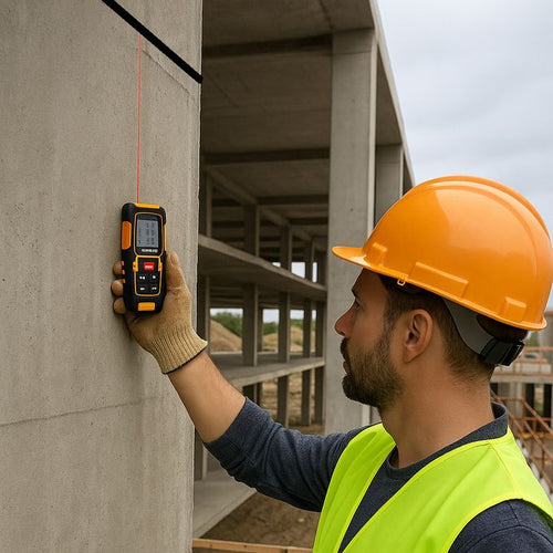 .DINGQI  متر ليزر لقياس المسافات والزوايا بدقة عالية من