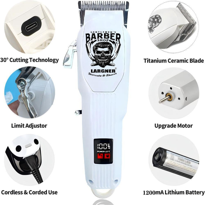 LARGNER BARBER.مجموعة الحلاقة الاحترافية
