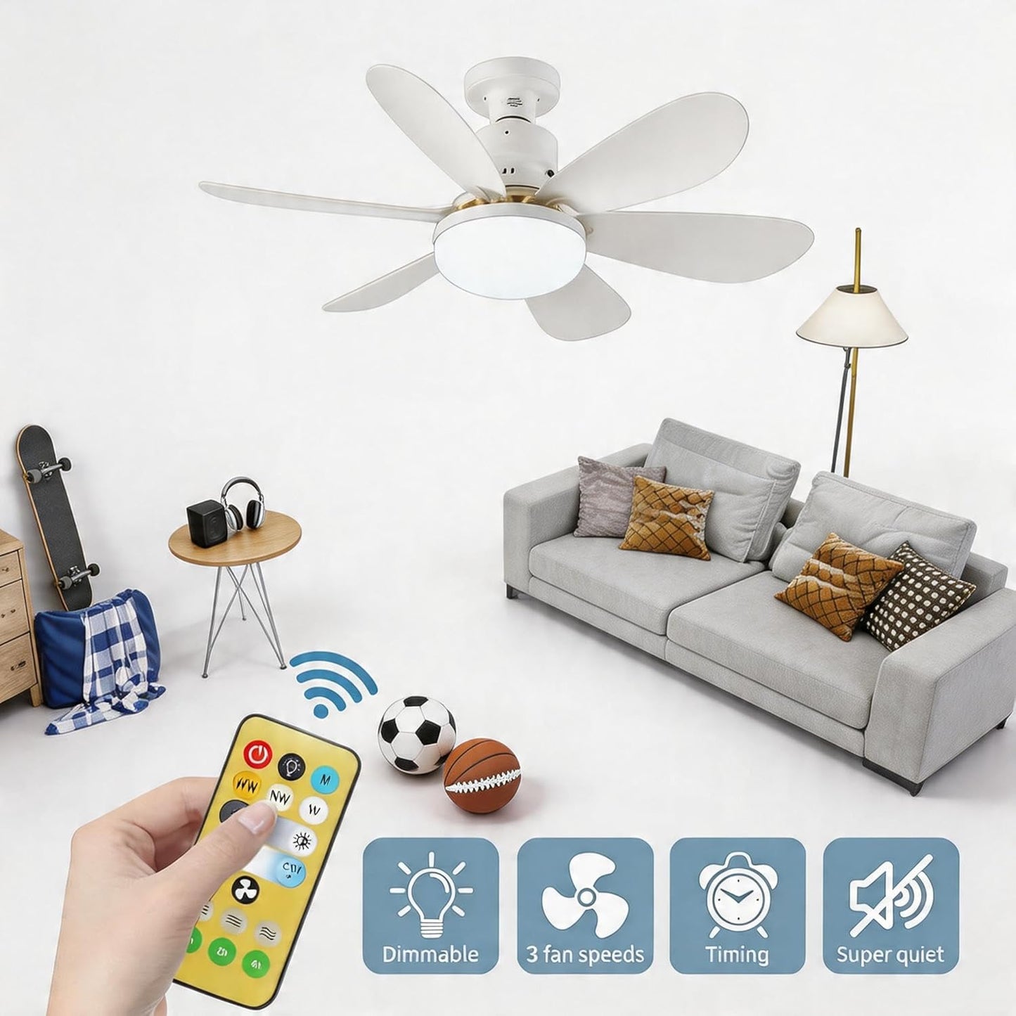 Fan Light  مروحة المصباح الذكية
