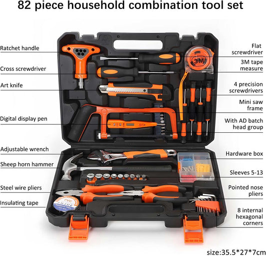 حقيبة أدوات 32 قطعة – مثالية للمنزل والحرفيين .