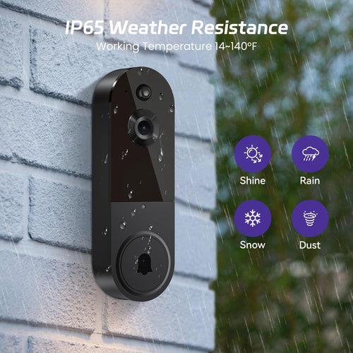 (Smart Wi-Fi Video Doorbell) جرس باب بكاميرا لاسلكي.