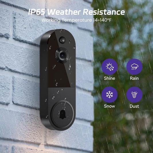 (Smart Wi-Fi Video Doorbell) جرس باب بكاميرا لاسلكي.