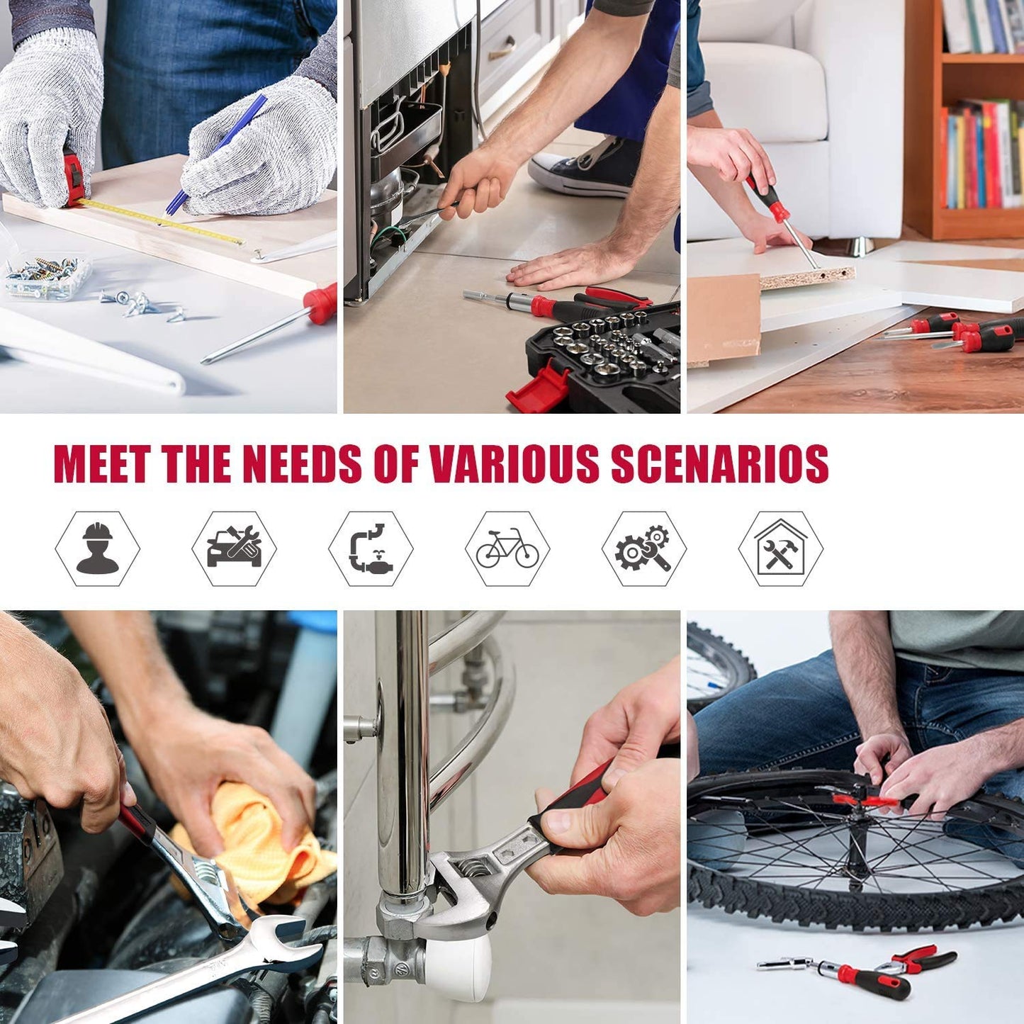 حقيبة أدوات 32 قطعة – مثالية للمنزل والحرفيين