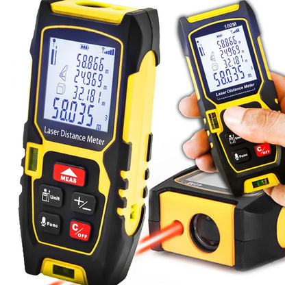 .DINGQI  متر ليزر لقياس المسافات والزوايا بدقة عالية من
