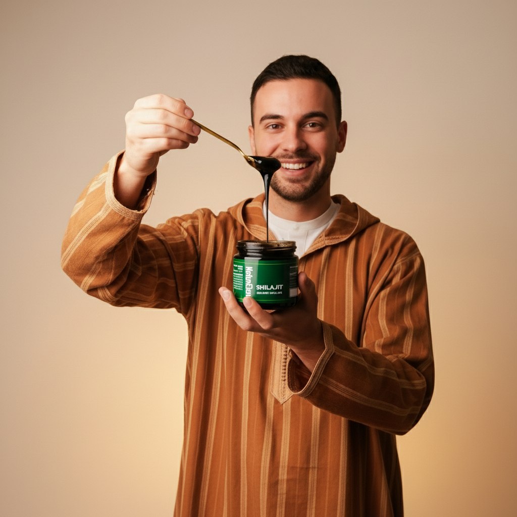 الشلاجيت الطبيعي الأصلي من جبال الهيمالايا