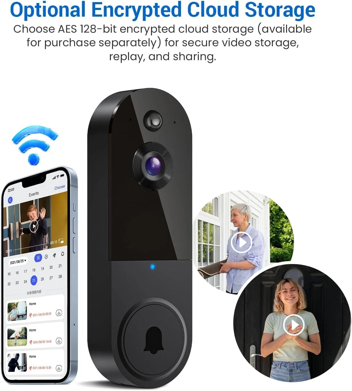 (Smart Wi-Fi Video Doorbell) جرس باب بكاميرا لاسلكي
