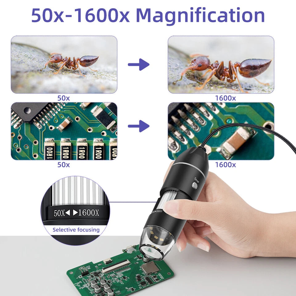 Digital USB Microscope)   ميكروسكوب رقمي لاسلكي ذكي